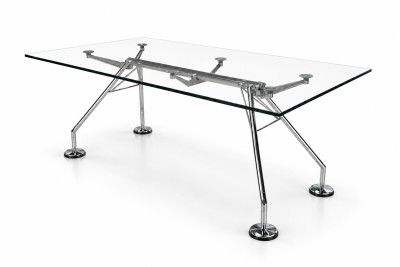 Tecno Nomos Konferenztisch Glas 160 x 80 cm