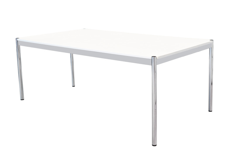 USM Haller Schreibtisch / Konferenztisch Agglo Micro Sivec / Weiß 200 x 100 cm
