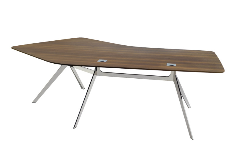 Design Conference Table / Desk Solid Wood with Skid Frame
