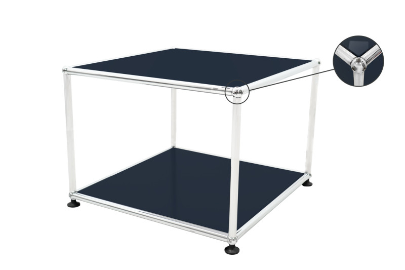 USM Haller Table D´appoint Verre / Vert USM 50 x 50 cm