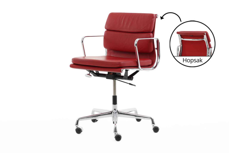Vitra EA 217 Leder / Rot
