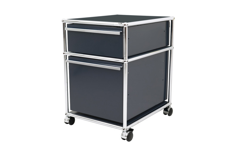 USM Haller Contenedor con Ruedas Gris Claro RAL 7035