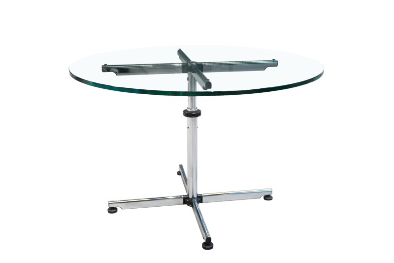 USM Kitos Conference Table / Clear Glass Ø 110 cm