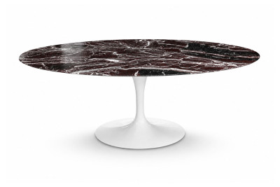 Knoll International Saarinen Tulip Marmor Konferenztisch 198 x 121 cm