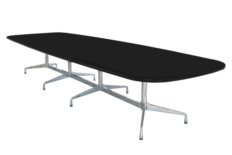 Vitra Conference Table Synthetic Resin / Black 430 x 128 cm
