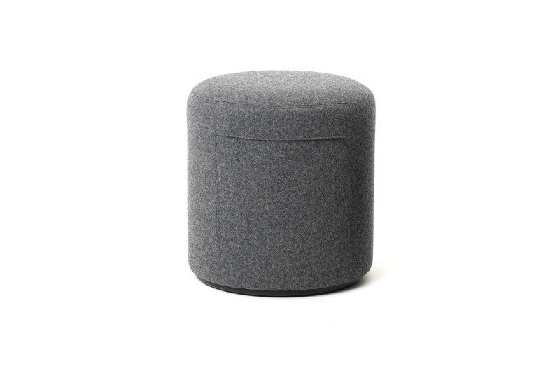 Sitzhocker Filz / Grau