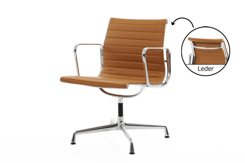 Vitra EA 107 Cuir / Cognac *non pivotant*