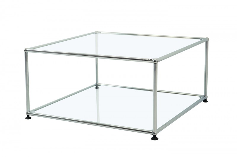 USM Haller Table D´Appoint Verre Transparent 75 x 75 cm