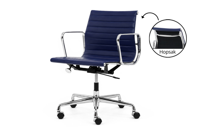 Vitra EA 117 Cuir / Bleu