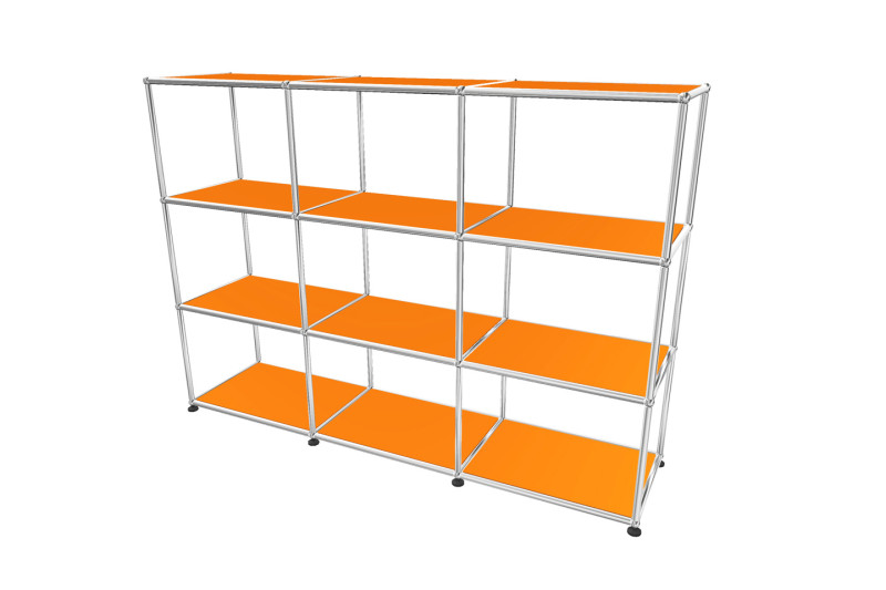 USM Haller Regal / Bücherregal in Breite 150 cm x Tiefe 35 cm