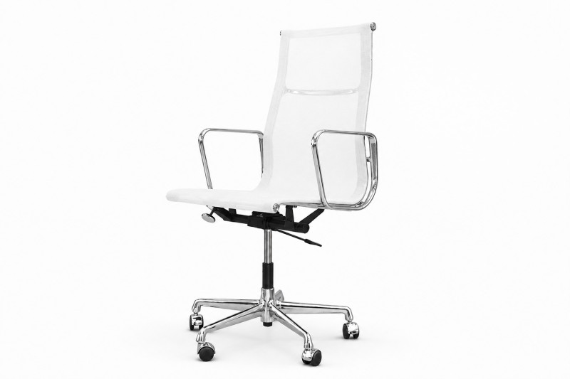 Vitra Aluminium Chair EA 119 Office Swivel Chair Net / White