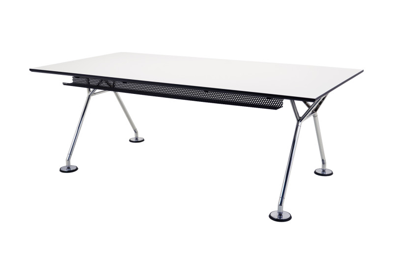 Tecno Nomos Schreibtisch Kunstharz / Weiß 200 x 100 cm