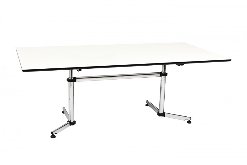 USM Kitos Bureau Résine Syntétique / Blanc 200 x 100 cm
