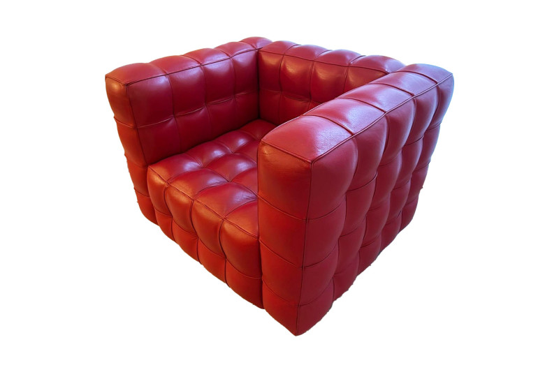 Wittmann Kubus fauteuil cuir / noir