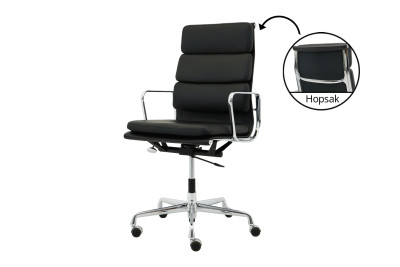 Vitra EA 219 Leder / Schwarz