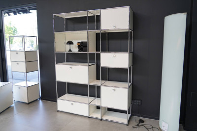USM Haller Wohnwand Reinweiß RAL 9010