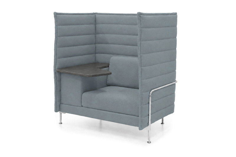 Vitra Alcove Work Sofa Stoff / Braun / Blau