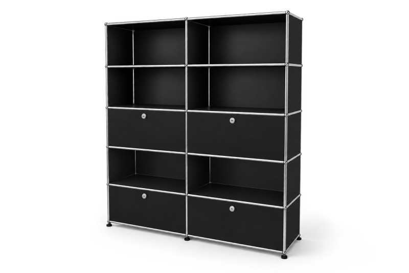 UM Haller Wandplank Grafietzwart RAL 9011