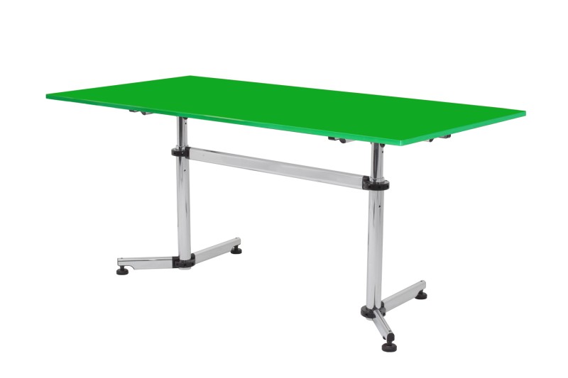USM Kitos Desk Glass / Green 160 x 80 cm