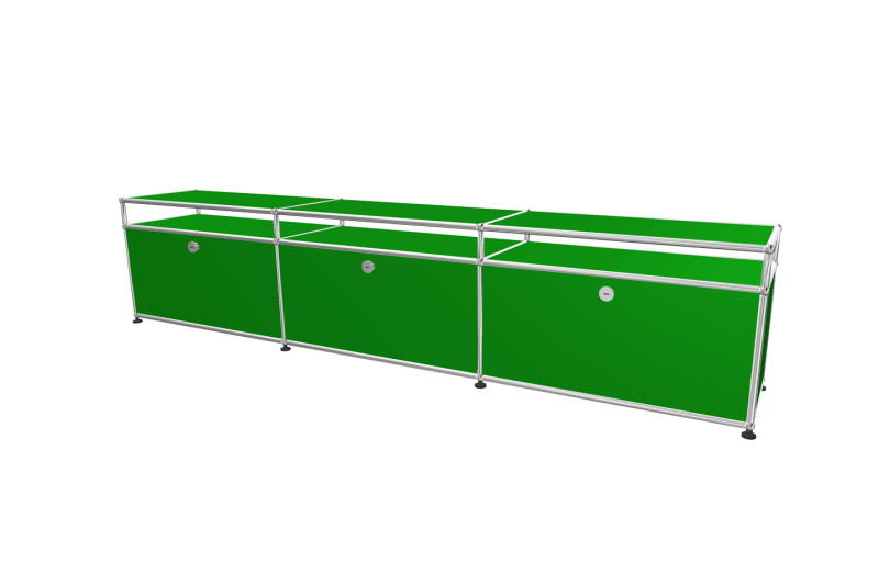 USM Haller TV-Board / Lowboard mit Aufsatz