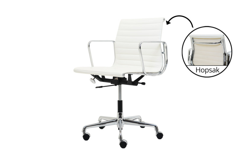 Vitra EA 117 Leder / Weiß / Cremeweiß