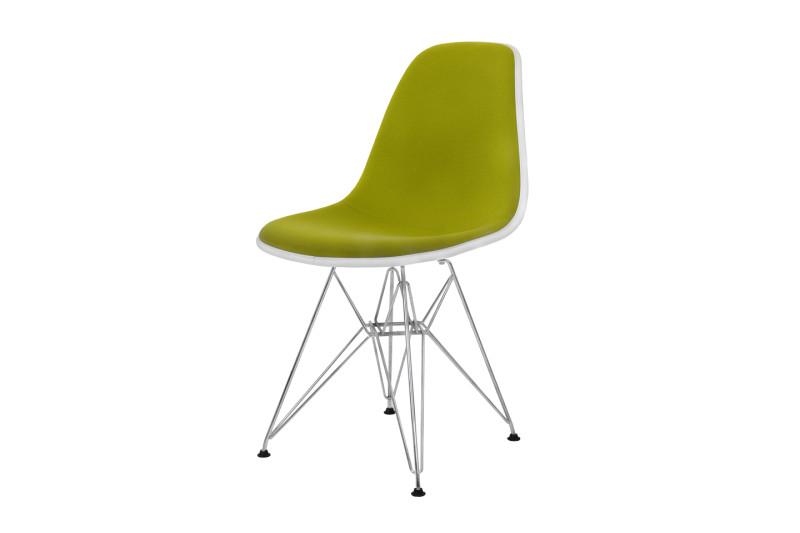 Vitra Eames Plastic Side Chair DSR Stuhl Hopsak / Gelb / Grün