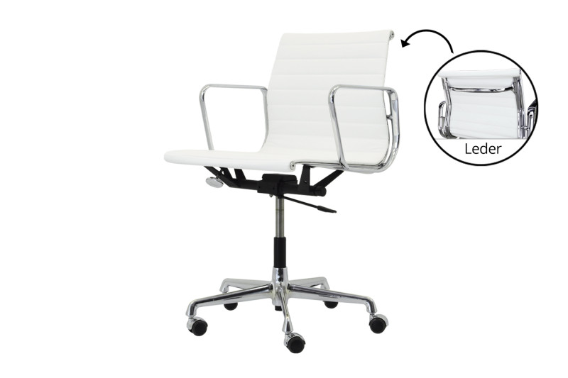 Vitra EA 117 Leder / Weiß