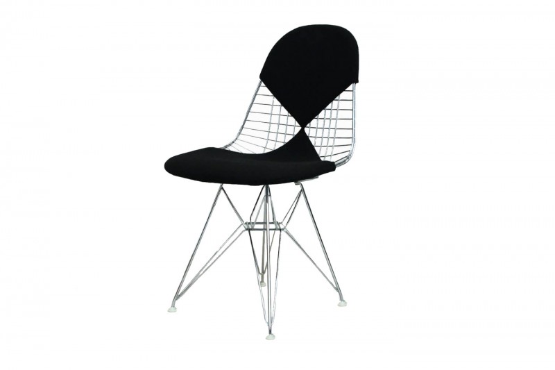 Vitra Eames Wire Chair DKR Hopsak / Schwarz