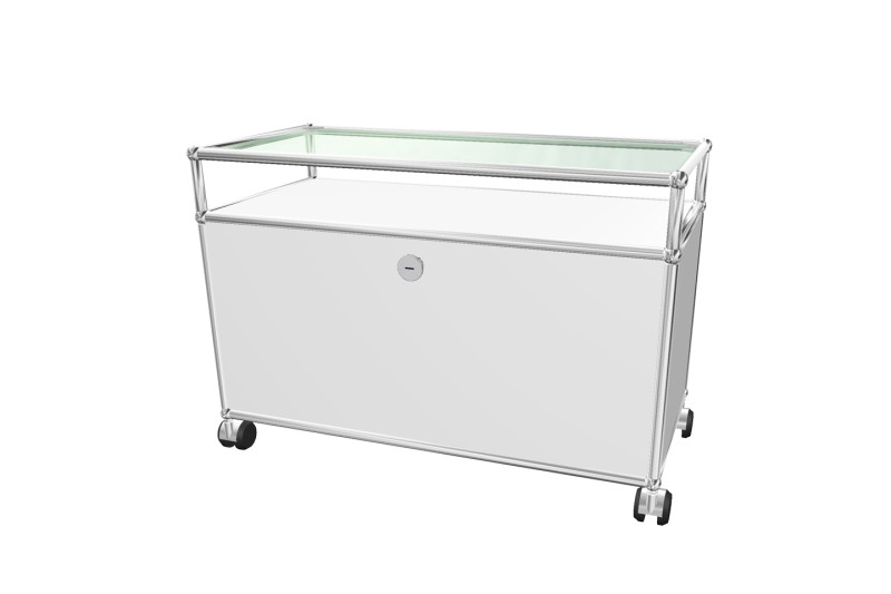 USM Haller TV-Board / Lowboard mit Glastablar