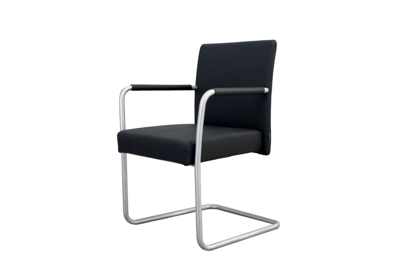 Walter Knoll Jason Freischwinger Leder / Schwarz