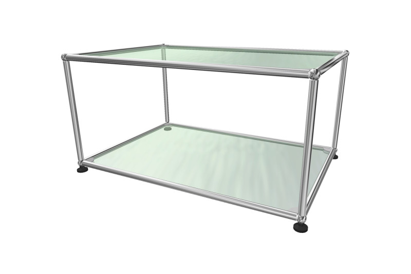 USM Haller Side Table Glass 75 x 50 cm