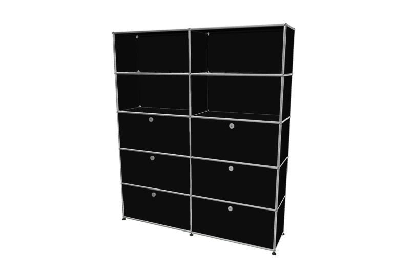 USM Haller Estante De Pared Negro Grafito Ral 9011