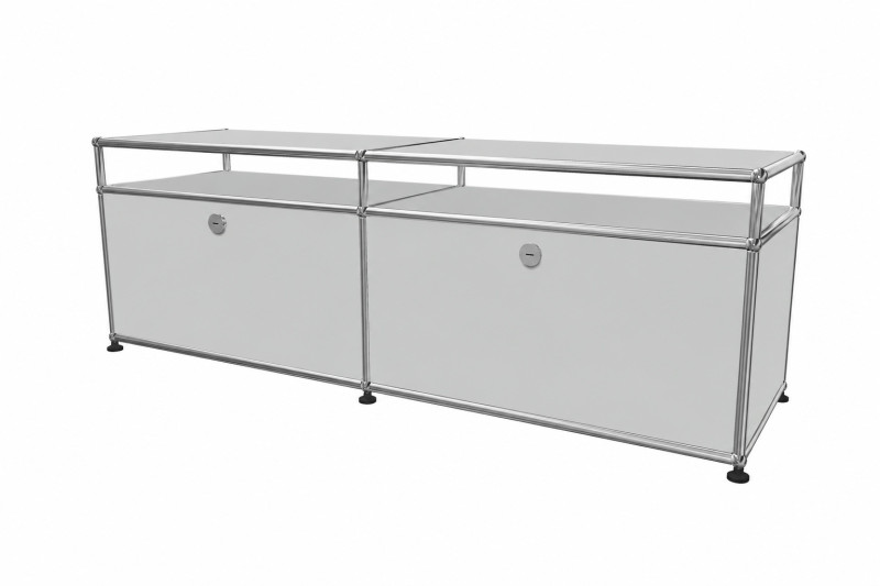 USM Haller TV-Board / Lowboard mit Aufsatz Tiefe 50 cm