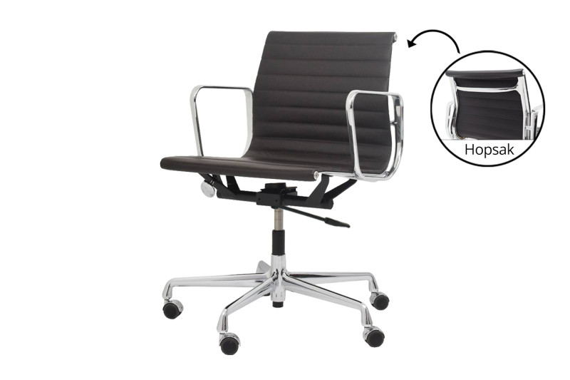 Vitra EA 117 Leder / Dunkelgrau