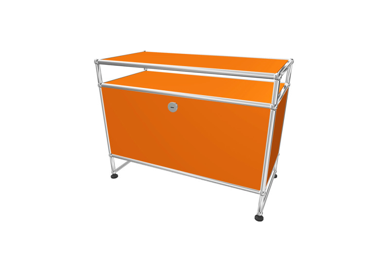 USM Haller TV-Board / Lowboard mit Aufsatz