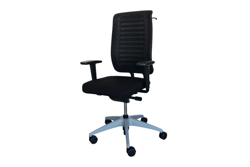 Vitra Aluminium Group EA 108 Silla de Reunion Piel / Negro