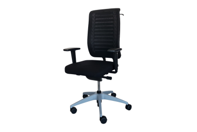 Vitra Aluminium Group EA 108 Silla de Reunion Piel / Negro