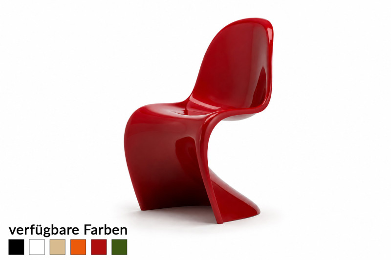 Vitra Panton Chair Classic / Rot RAL 3003 / Hochglanz *Sonderedition*