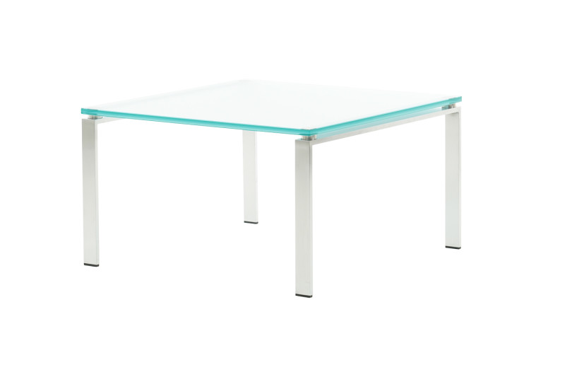 Walter Knoll Foster 500 Beistelltisch satiniertes Glas 65 x 65 cm