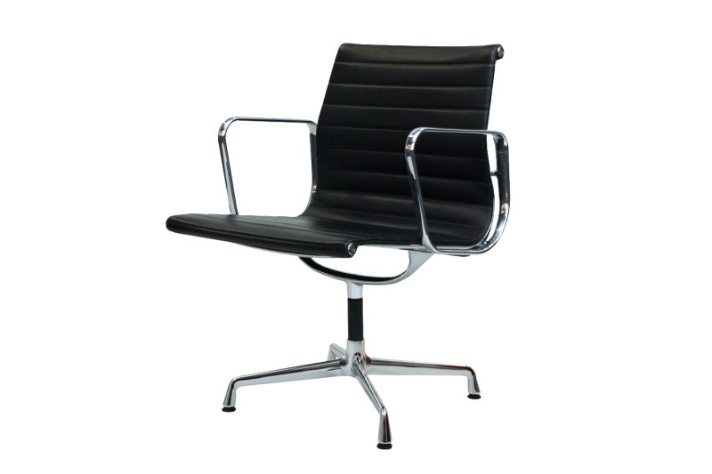 Vitra EA Leder / Zwart