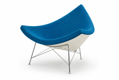 Vitra Coconut Chair Stoffsessel / Blau