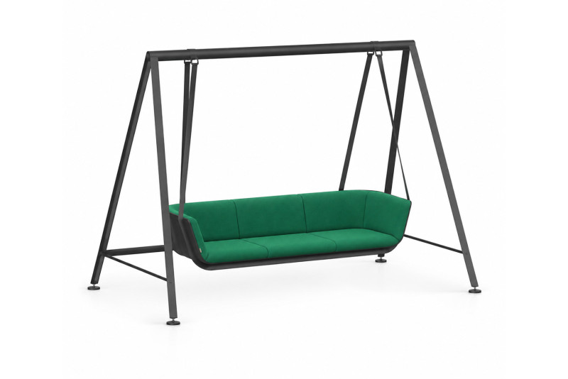 Interstuhl HUB 3 swing HU380 Schaukelsofa Stoff / Grün