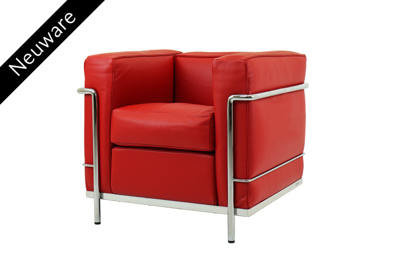 Cassina LC2 Le Corbusier Sessel Leder / Hellrot