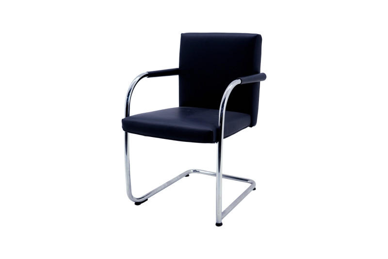 Vitra VisaSoft Chair Leather / Dark Blue *stackable*