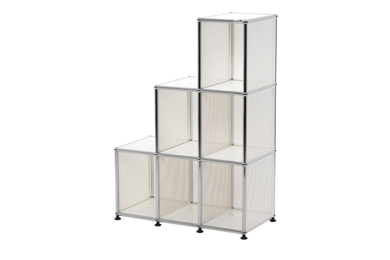 USM Haller Regal / Bücherregal in 75 cm x Tiefe 35 cm Reinweiß RAL 9010