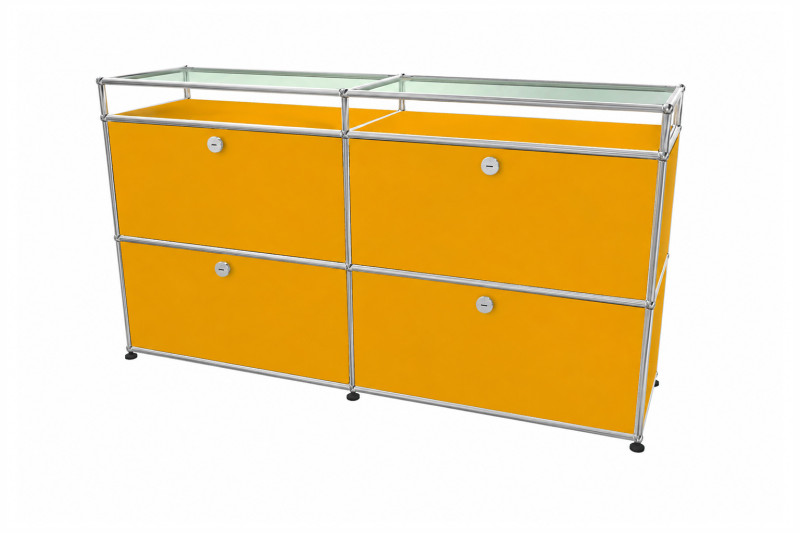 USM Haller Sideboard mit Glastablaren