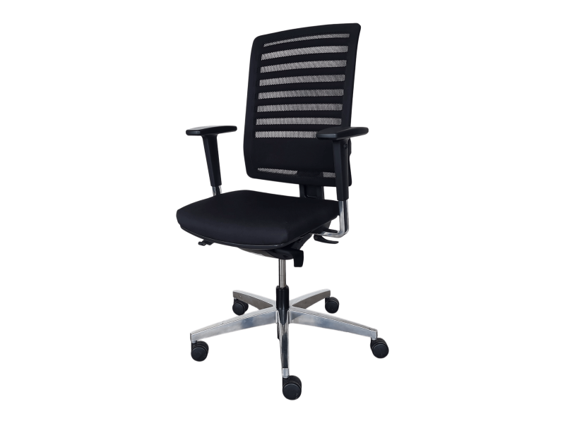 Viasit Linea Bürodrehstuhl Netz / Stoff / Schwarz