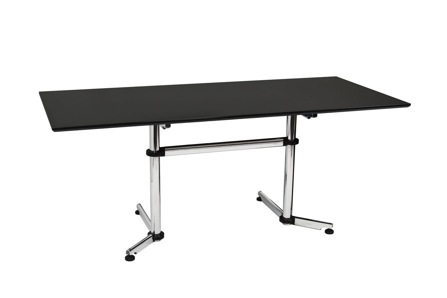 USMKitos Schreibtisch Kunstharz / Schwarz 180 x 80 cm
