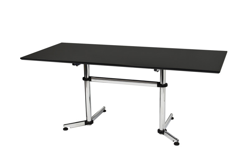 USM Kitos Bureau Résine Syntetiq / Noir 180 x 80 cm