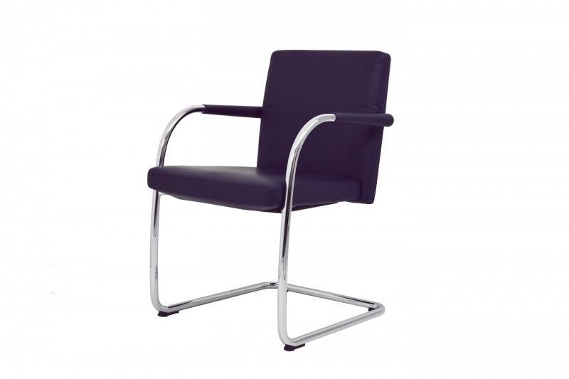 Vitra VisaSoft Chair Leather / Blue / Violett